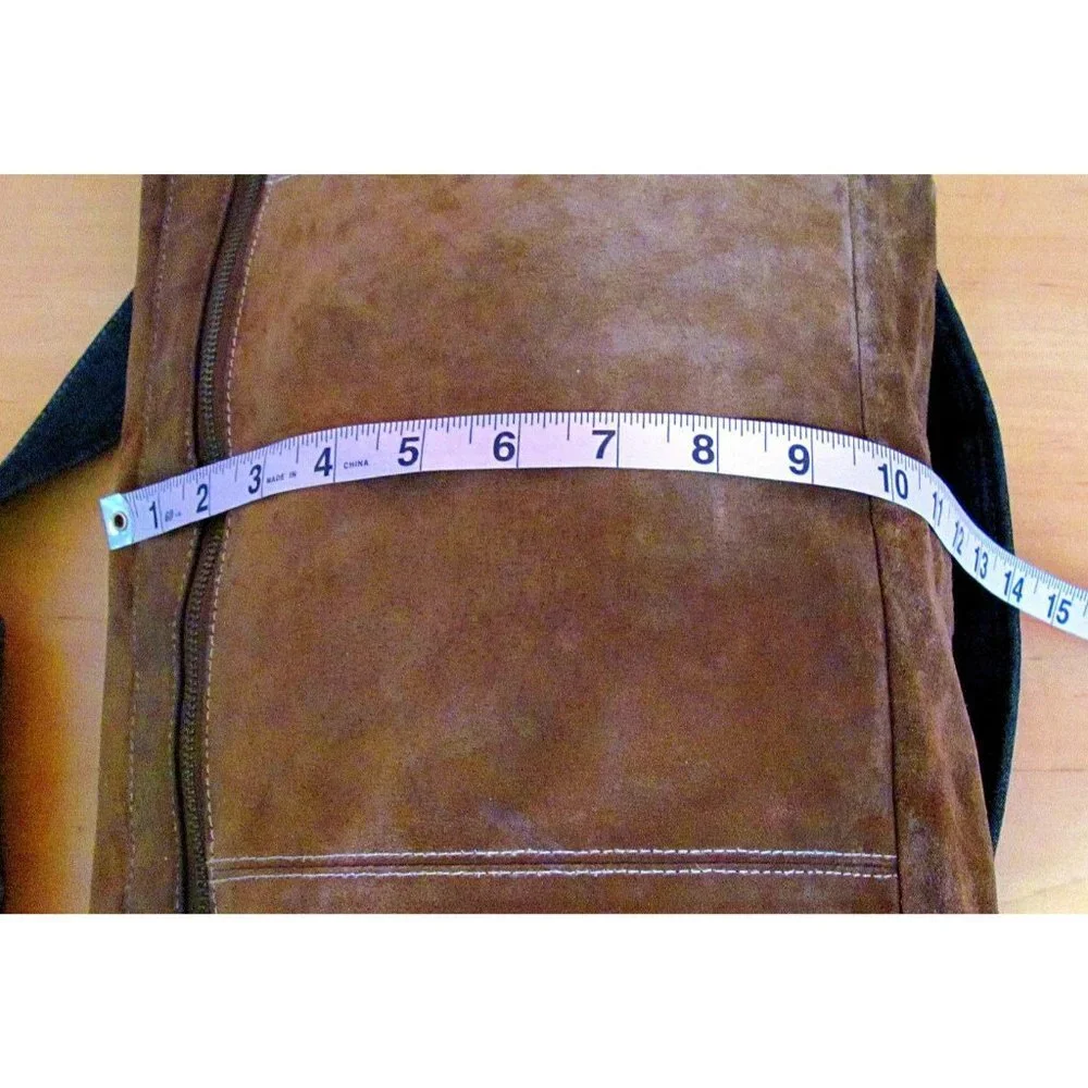 Wilsons Leather M. JULIAN Suede Messenger Bag Tote